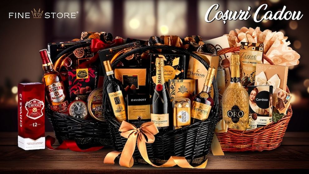 (P) De Crăciun, cadourile cu bun gust sunt la mare căutare! Inspiră-te din zecile de modele de cosuri cadou de la FineStore pentru surprize memorabile de sărbători!