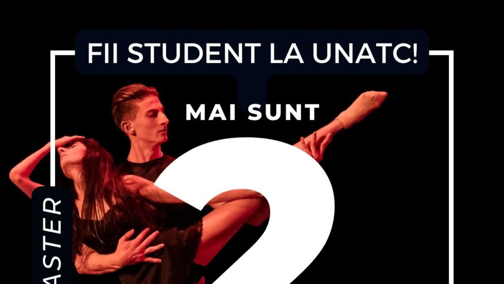 2 zile în plus de înscrieri la  masteratele UNATC