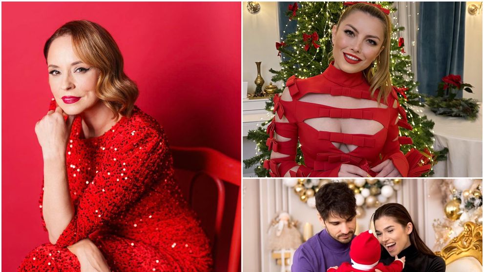 Andreea Marin, seducătoare în portretul de Crăciun. Ce vedete au impresionat cu pozele de sărbători
