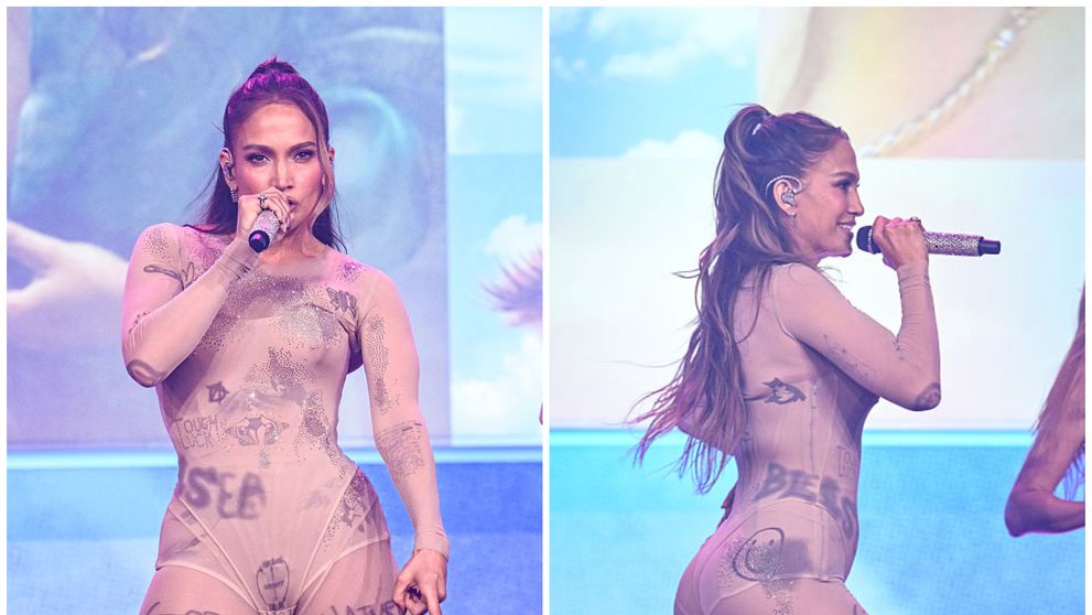 Se apropie ușor de 60 de ani, dar visează la ea și tineri de 20! J Lo, apariție incendiară într-un costum 