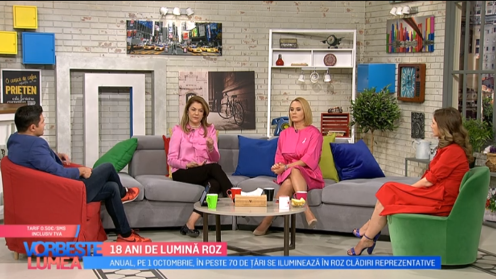 VIDEO Lumina roz, un simbol al luptei impotriva cancerului