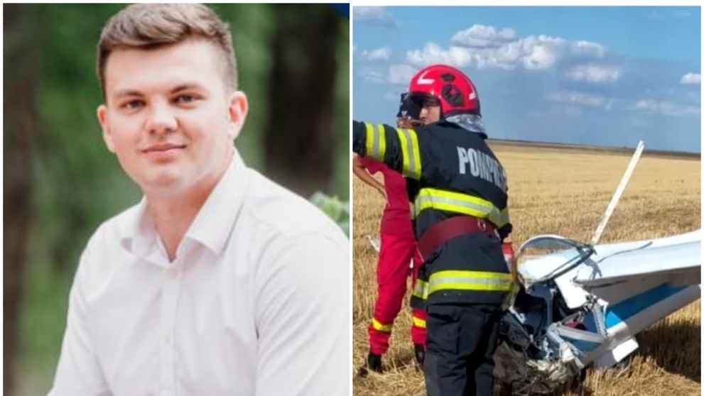 Emanuel a murit după ce s-a prăbușit cu planorul pe un câmp din Caracal! Tânărul de 24 de ani a fost șef de promoție la facultate și visa să devină pilot