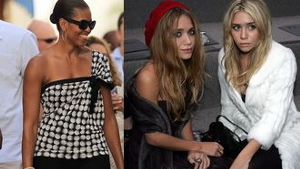 Mary-Kate si Ashley Olsen vor sa o imbrace pe Michelle Obama