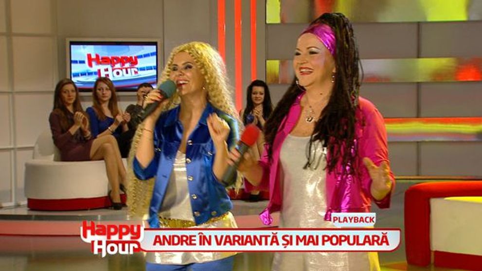 Cum s-au transformat Maria Carneci si Niculina Stoican in fetele din trupa Andre. Vezi cum au cantat: VIDEO