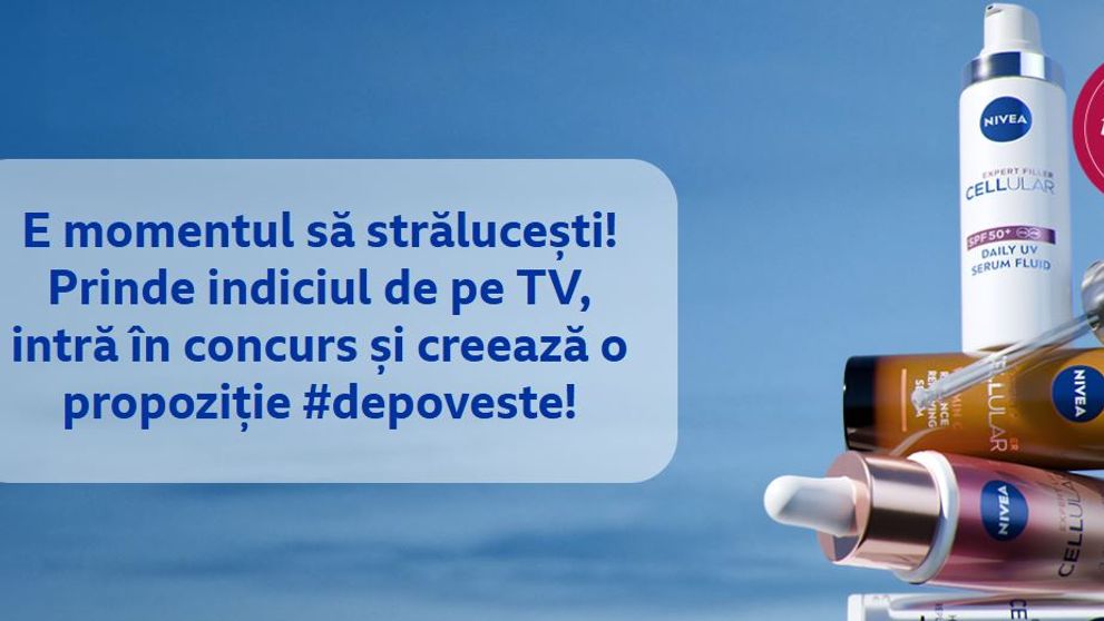 Îmbină creativitatea cu magia serumurilor NIVEA și surprinde-ne cu talentul tău!