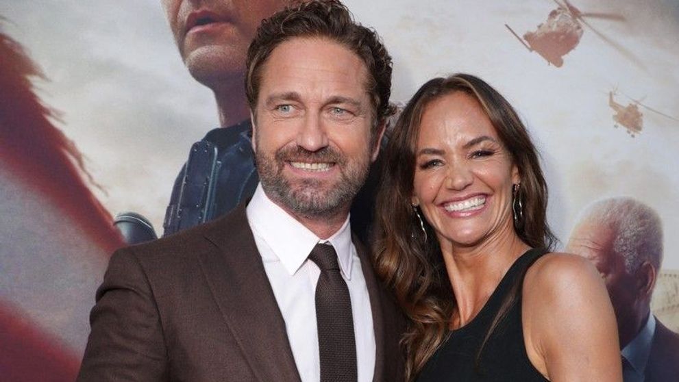 Gerard Butler, apariție spectaculoasă pe covorul roșu cu iubita. Cum arată aceasta