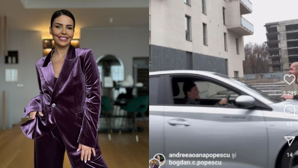 Prima reacție a Andreei Popescu, după ce a fost surprinsă la volan, deși nu are permis. Chiar ea a postat imaginile pe rețelele de socializare: „Nu mi s-a părut că a fost ceva extraordinar”