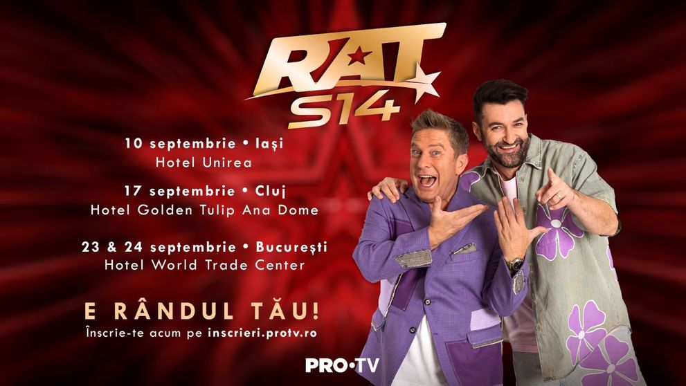 Echipa Românii au talent pornește în căutarea concurenților sezonului 14!