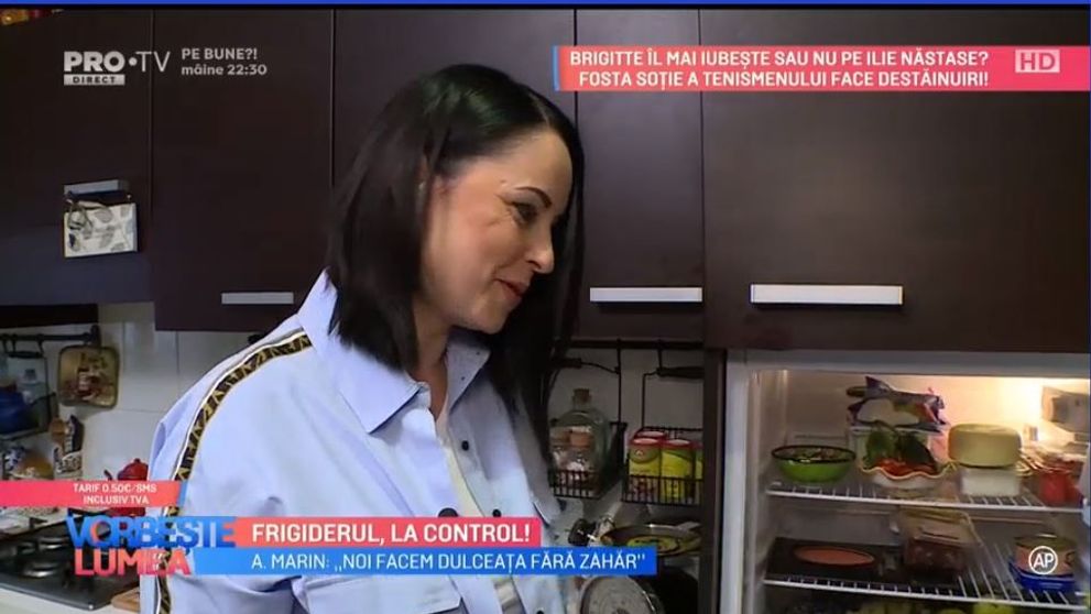 VIDEO Ce alimente are Andreea Marin în frigider