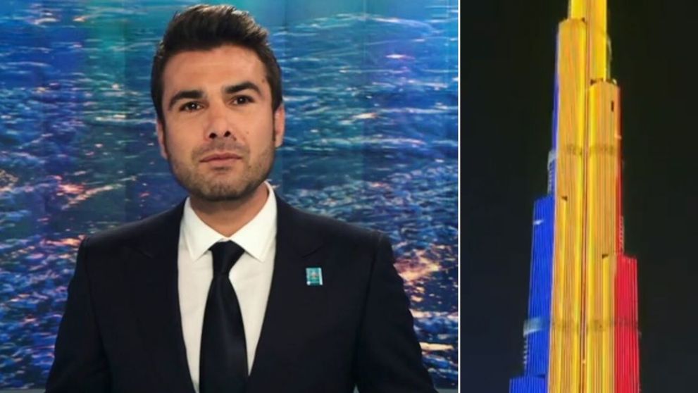 Burj Khalifa și Times Square, decorate special de 1 decembrie! Adrian Mutu a surprins unul dintre momente