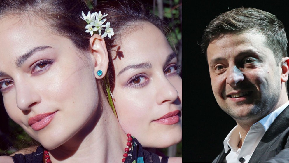 Volodimir Zelenski, în același film cu gemenele de la Indiggo, Gabriela și Mihaela Modorcea