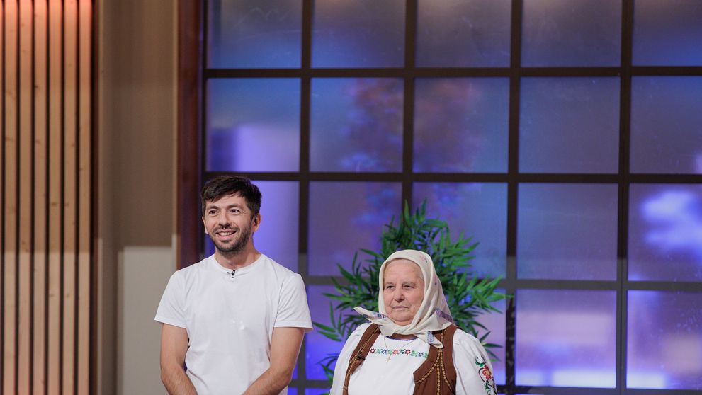 Mircea Bravo și tanti Lenuța vin în această seară la MasterChef! „Dacă ajungi să pupi și o domnișoară așa cum ai pupat lingura... sigur nu vezi poale-n gard”