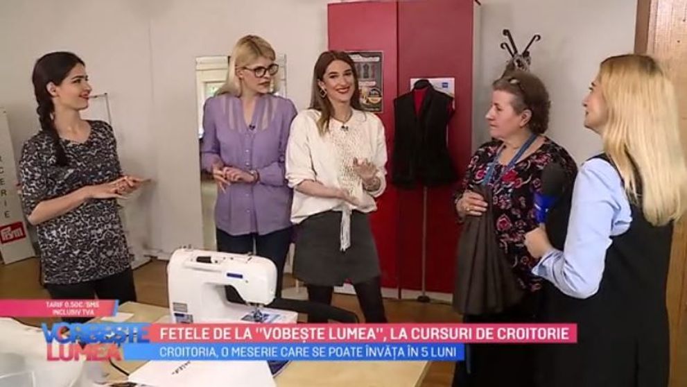 VIDEO Fetele de la Vorbește lumea, la cursuri de croitorie