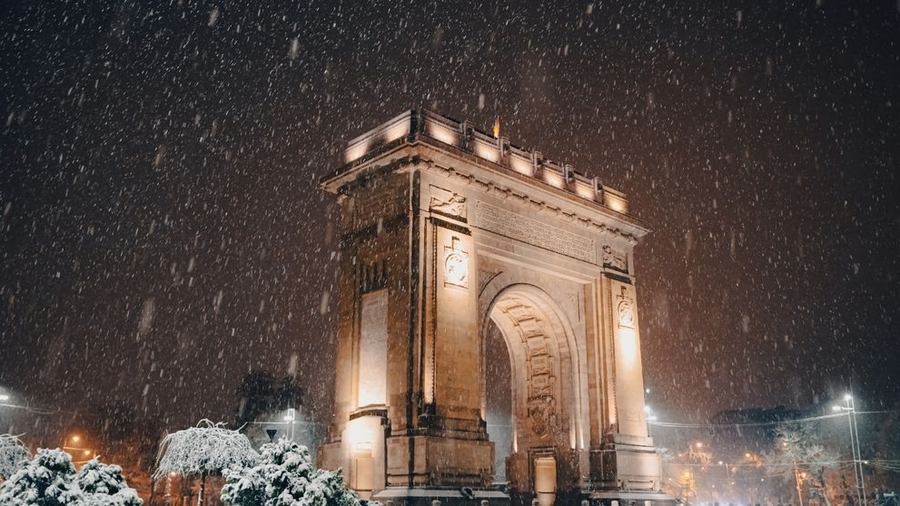Când ninge în luna decembrie în București. Zilele în care sunt așteptați primii fulgi de zăpadă