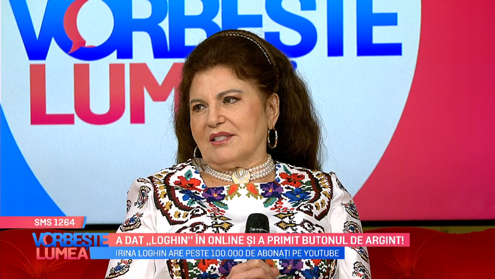 VIDEO Irina Loghin a primit butonul de argint de la YouTube