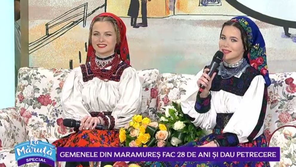 Suzana și Daciana Vlad împlinesc astăzi 28 de ani. Cum sărbătoresc gemenele din folclorul maramureșean