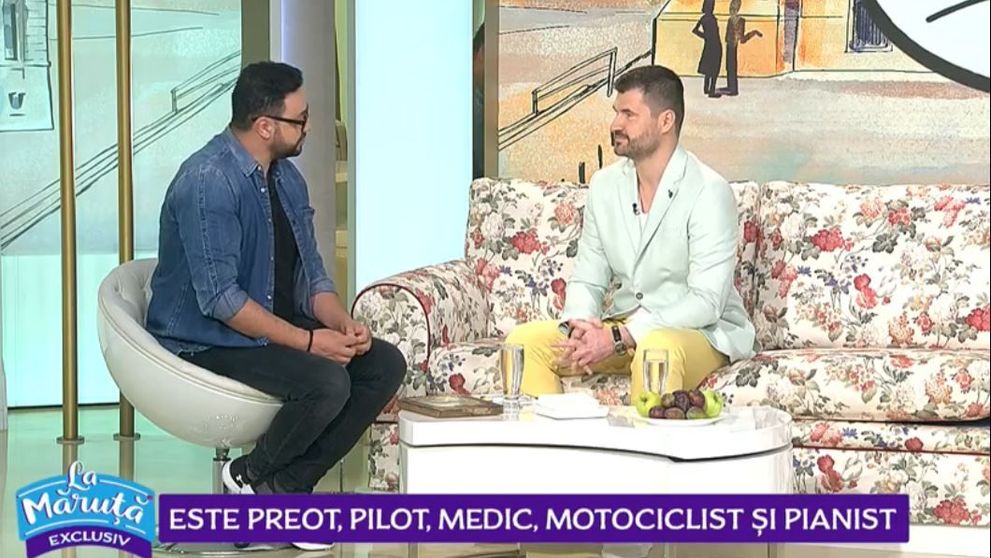 VIDEO Este preot, pilot, medic, motociclist și pianist. Află mai multe despre Cornel Brotac