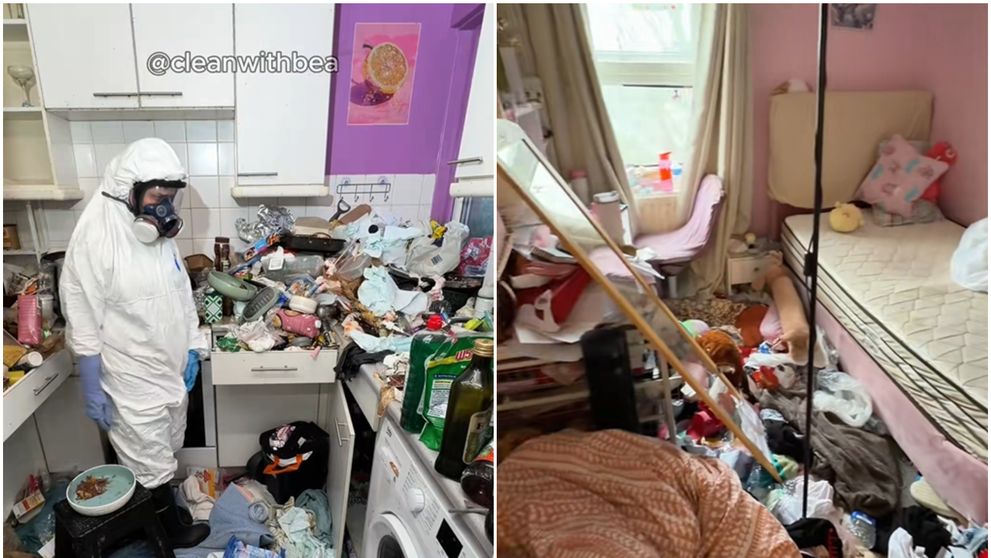 “O mamă și copilul ei trăiesc aici! Niciun copil nu ar trebui să se întoarcă de la scoală la așa ceva!” Femeia care curăță gratis locuințe de… nelocuit