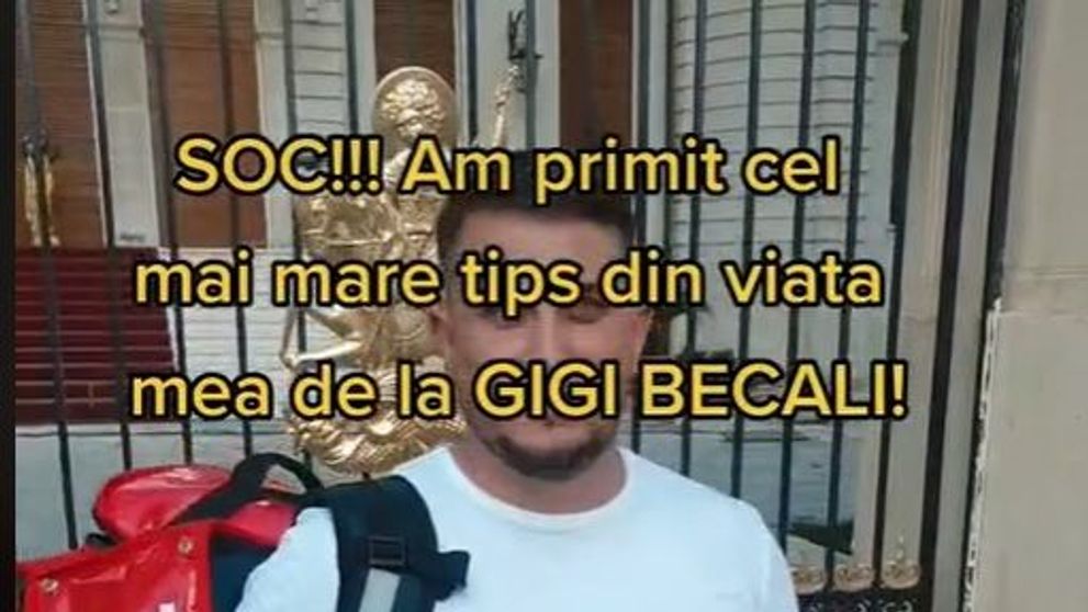 Gigi Becali, bacșiș enorm pentru un livrator! Câți bani i-a oferit