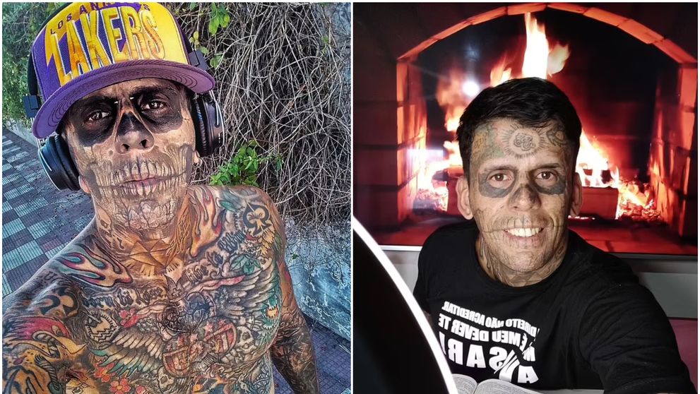 Cel mai tatuat om din Brazilia, de nerecunoscut după ce și-a îndepărtat complet, cu laser,  desenele de pe față! Incredibil cum arată acum VIDEO