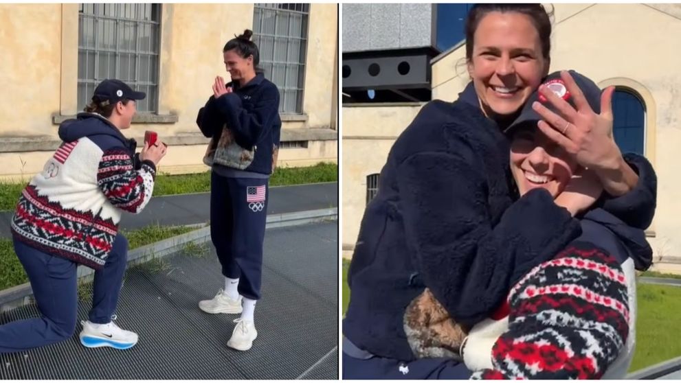 Sportiva Hilary Knight a îngenuncheat în fața iubitei, patinatoarea Brittany Bowe, și a cerut-o de nevastă. Motivul special pentru care a ales să facă asta la Jocurile Olimpice de la Milano