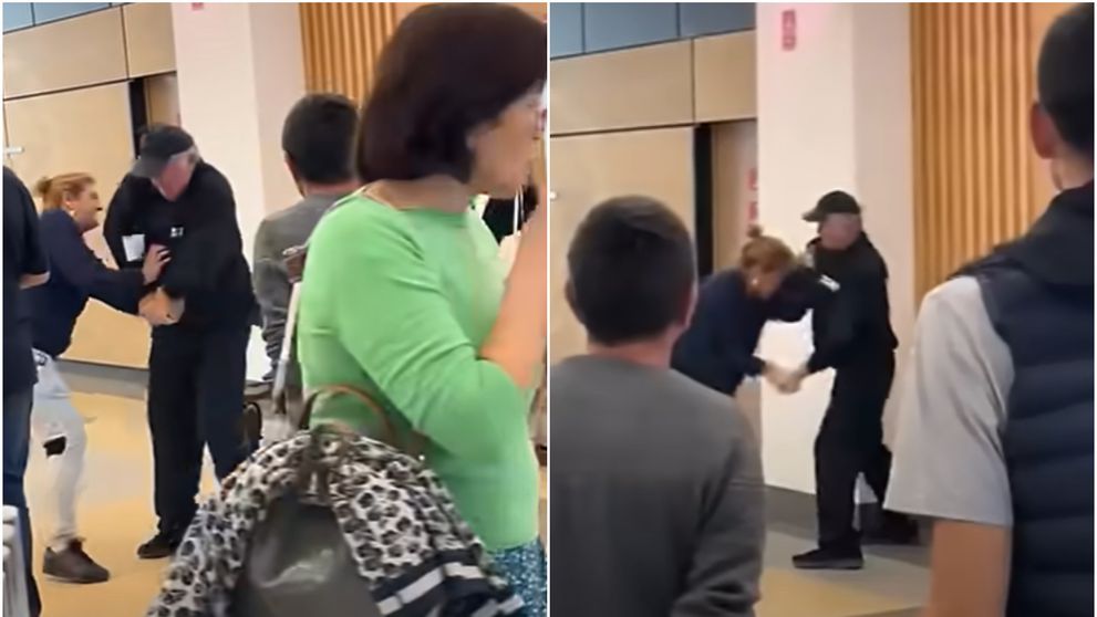 VIDEO Momentul în care un paznic în vârstă se luptă cu o hoață într-un mall din Cluj. Nimeni nu i-a sărit în ajutor