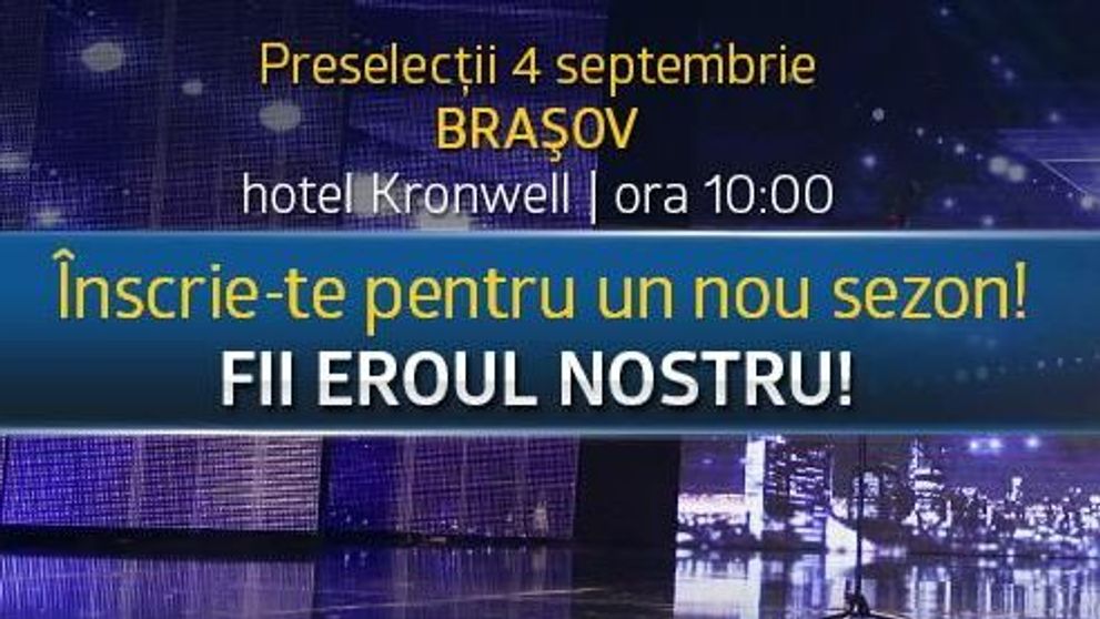 Caravana sezonului sapte Romanii au talent ajunge duminica aceasta la Brasov!