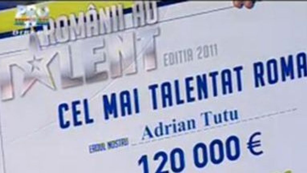 Cati bani ii ia statul lui Adrian Tutu, castigatorul premiului de 120.000 euro de la 