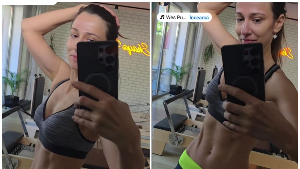 Dana Rogoz, abdomen „de fier”. Vedeta și-a etalat „pătrățelele” la sala de fitness: 