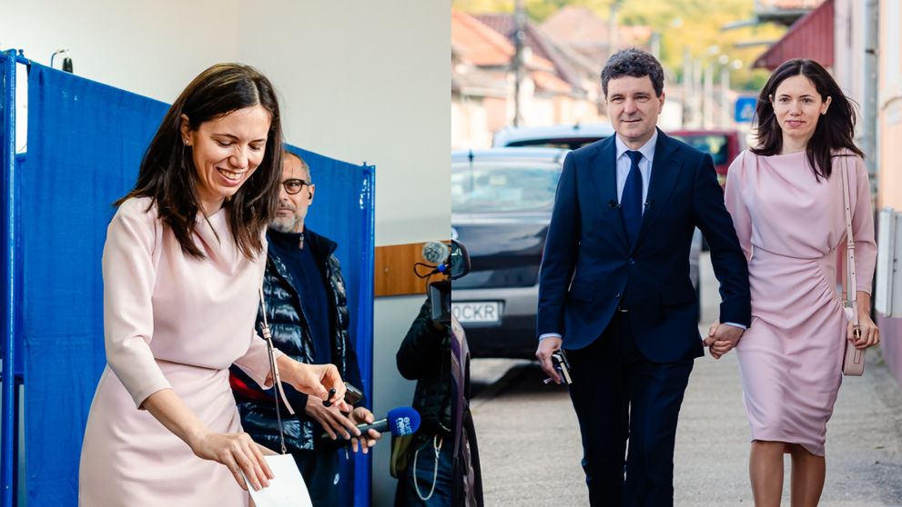 Cât costă rochia pe care Mirabela Grădinaru a purtat-o în ziua în care a mers la vot. Partenera lui Nicușor Dan a ales să poarte creația unui brand românesc