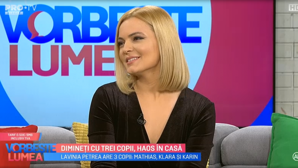 VIDEO Cum își împarte timpul Lavinia Petrea pentru a își crește copiii