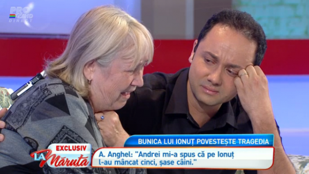 Maruta, cu ochii in lacrimi la TV. Bunica lui Ionut, copilul sfasiat de maidanezi, povesteste cum s-a intamplat tragedia