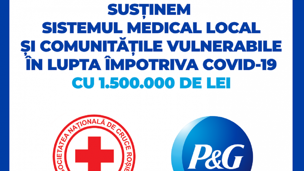 Procter & Gamble România donează 1.500.000 de lei către Crucea Roșie Română
