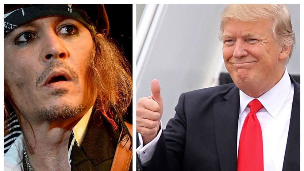 Donald Trump și Johnny Depp, favoriți la câștigarea unui premiu care nu le face cinste