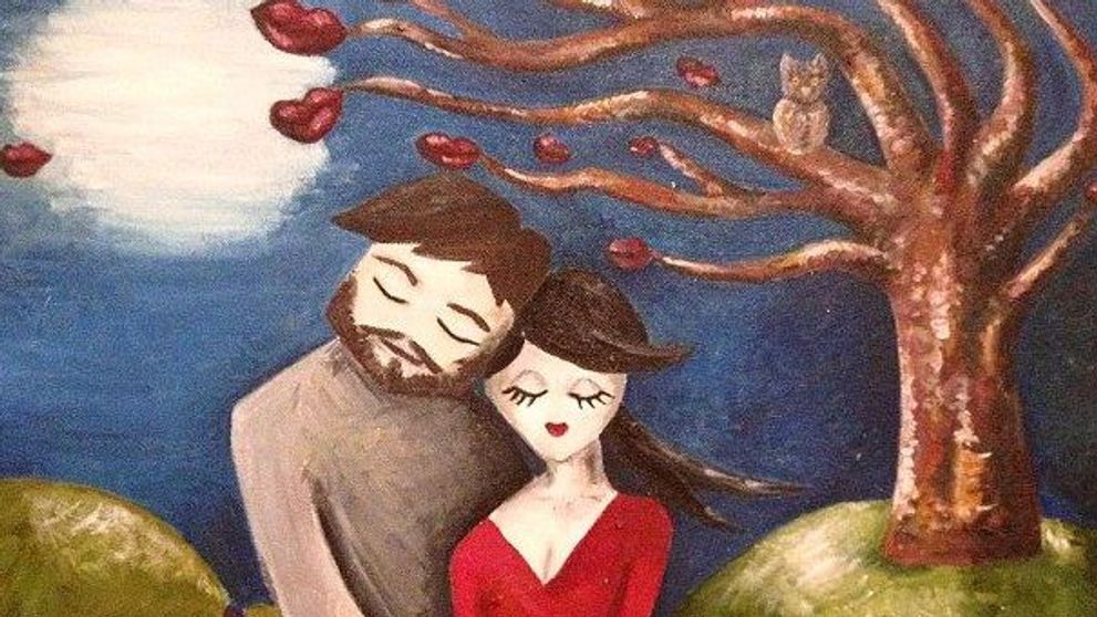 Premonitie stranie. Ce a pictat o artista in acest tablou, fara sa stie