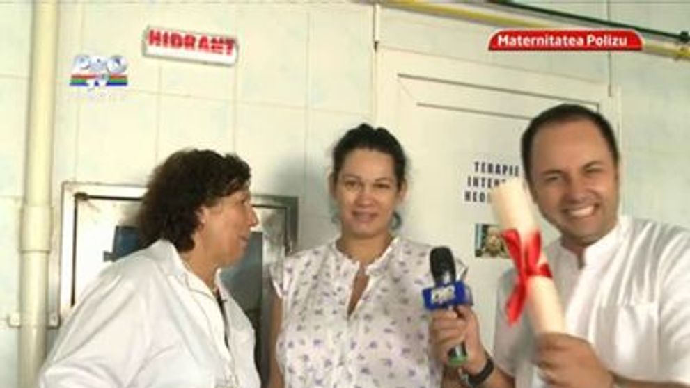 Doamna Bamboi s-a dus sa o viziteze la maternitatea Polizu pe Nicoleta Luciu