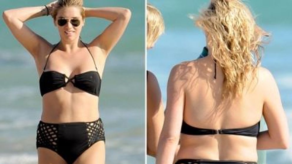 Kesha in chilotii bunicii pe plaja! FOTO