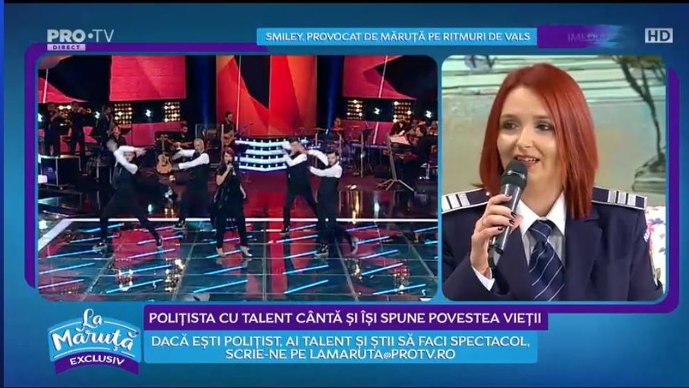 VIDEO Claudia Iuga, polițistă cu talent, semifinalistă la Vocea României