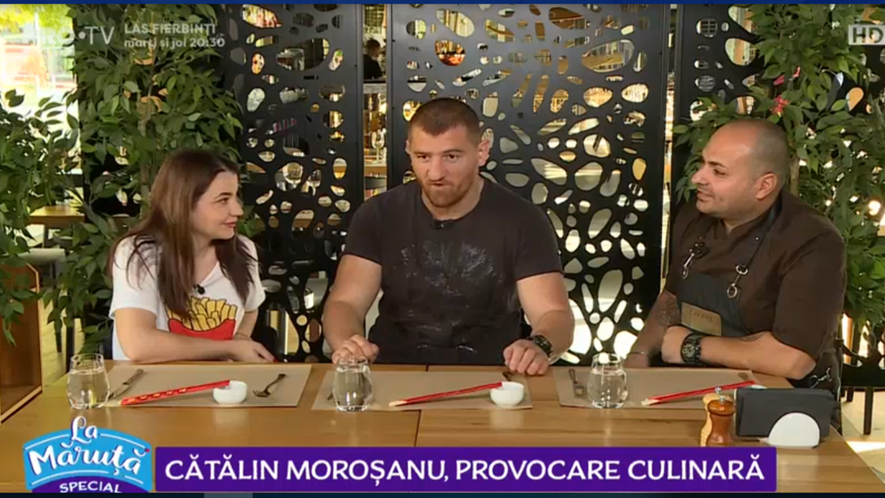VIDEO Cătălin Moroșanu, provocare culinară