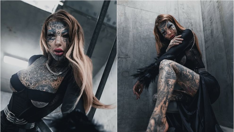 Cum arăta Fata Dragon înainte de a-și face primul tatuaj. Tânăra de 30 de ani mai are doar 2% din piele fără desene