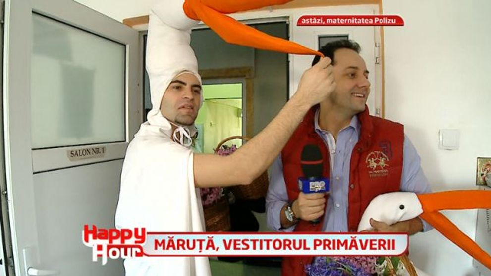 Catalin Maruta vesteste primavara inaintea ghioceilor. Ce le-a oferit femeilor insarcinate din maternitatea Polizu