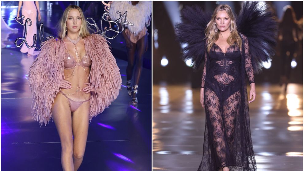 Mamă și fiică, împreună în lenjerie intimă la prezentarea Victoria’s Secret. Legendara Kate Moss și fiica sa, reacții mixte după această apariție