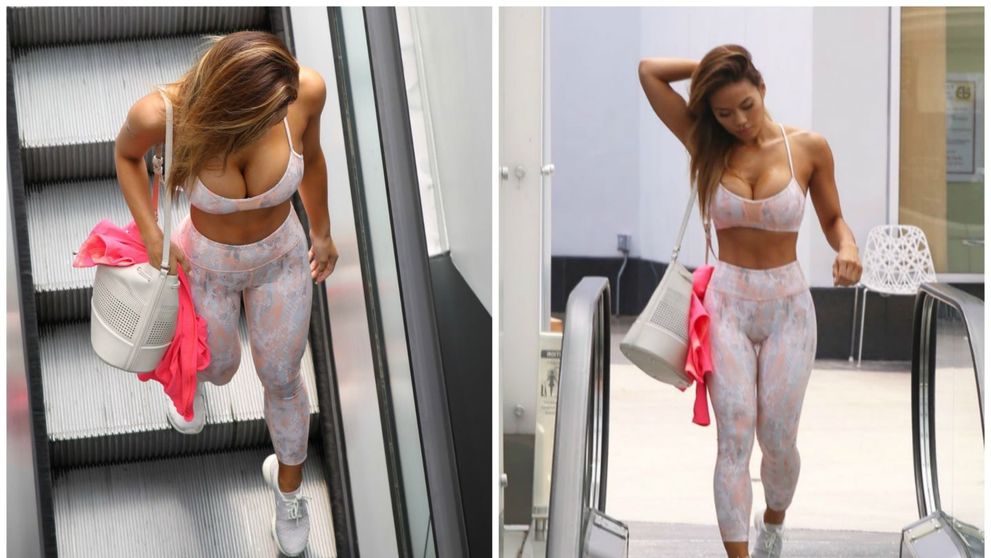 Cea mai vanata vedeta de catre paparazzi, aparitie sexy la sala de fitness. Cum a fost fotografiata Daphne Joy