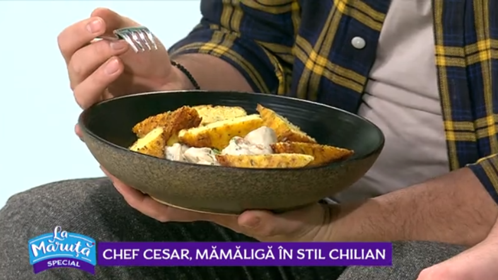 VIDEO Chef Cesar ne arată o nouă rețetă pentru mămăliga în stil chilian