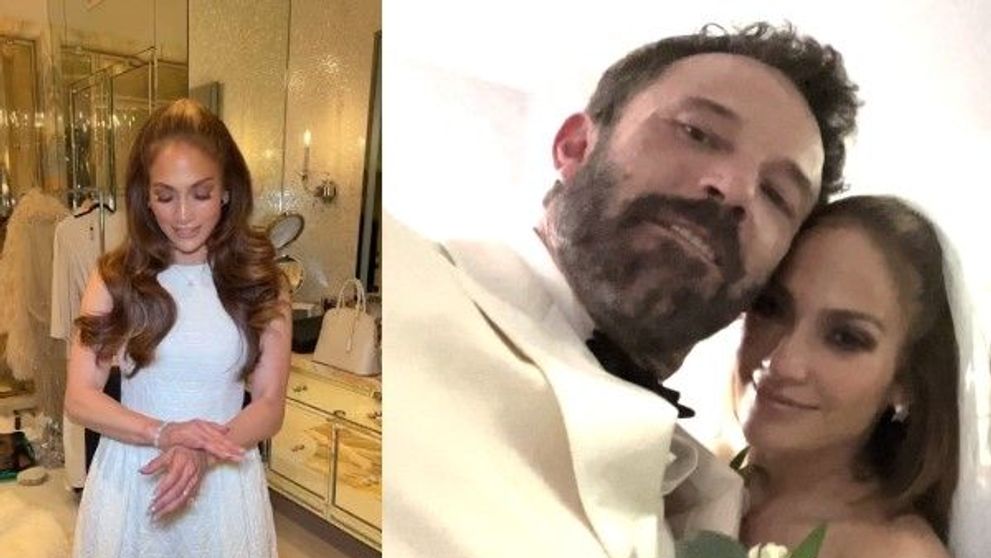 Jennifer Lopez a arătat  fotografii noi de la nunta ei! Ce a ales să promoveze?