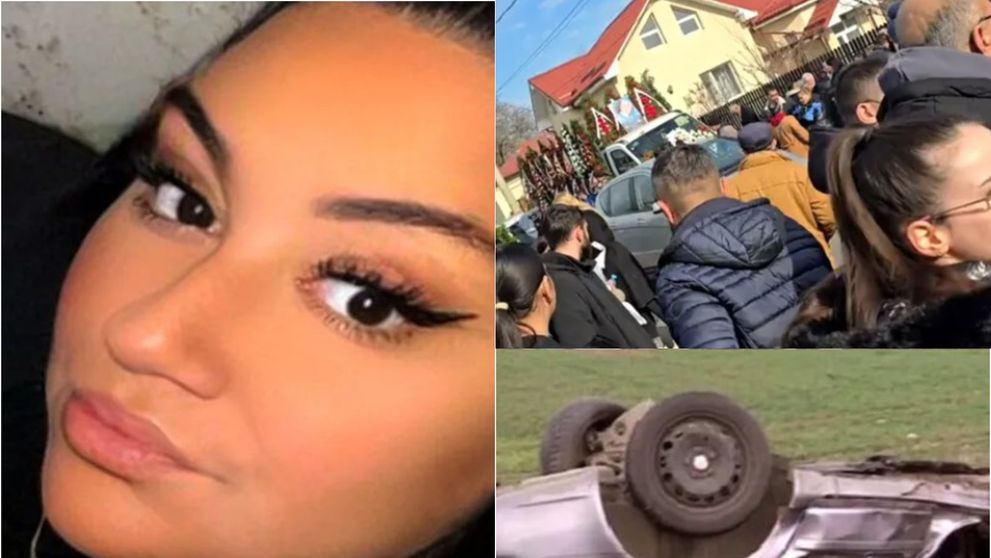 Ți se rupe sufletul! Imagini devastatoare de la înmormântarea Dariei, fata de 19 ani care a murit alături de bunica ei și un prieten în accidentul rutier din Dolj!