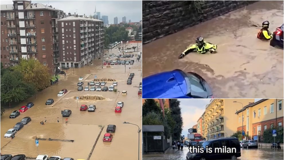 Como, orașul scufundat după o furtună puternică: imagini dramatice după revărsarea lacului. Nici Milano nu a fost ocolit de inundații