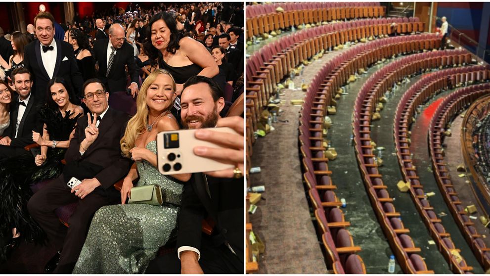 Fotografia care a stârnit revoltă după Oscaruri! Cum au lăsat invitații celebra sală Dolby Theatre după decernarea premiilor