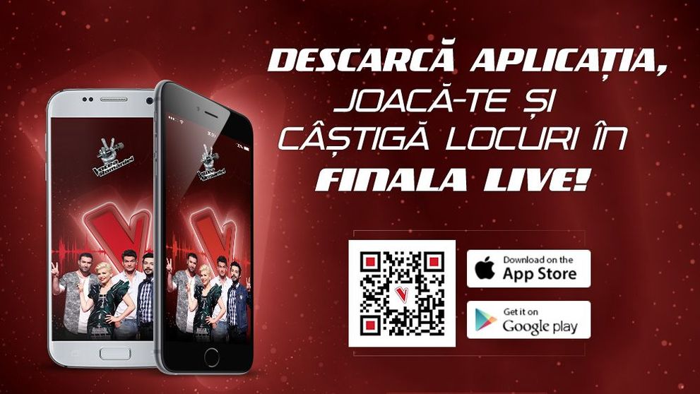 Aplicatia Vocea Romaniei iti ofera experienta totala a show-ului in care doar vocea conteaza!
