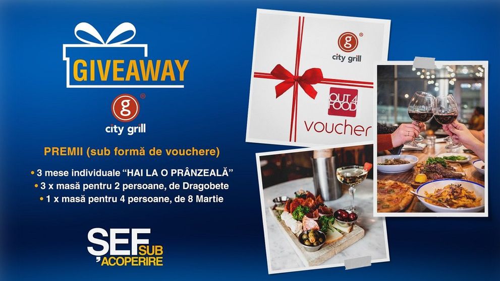 GIVEAWAY SĂPTĂMÂNAL | Răspunde la întrebarea de concurs și câștigă mese copioase le restaurant!
